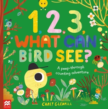 Paperback 1, 2, 3, What Can Bird See?: A Peek-Through Counting Adventure Book