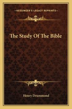 Paperback The Study Of The Bible Book