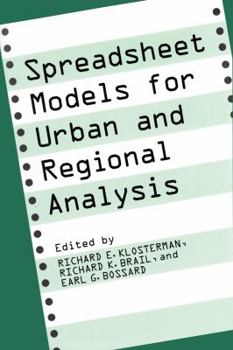 Hardcover Spreadsheet Models for Urban and Regional Analysis Book