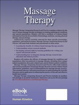 Hardcover Massage Therapy: Integrating Research and Practice Book