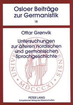 Paperback Untersuchungen Zur Aelteren Nordischen Und Germanischen Sprachgeschichte [German] Book