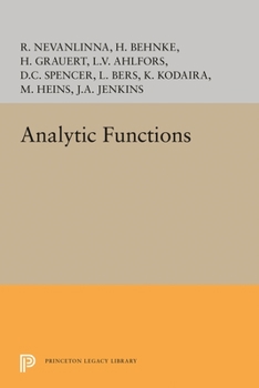 Paperback Analytic Functions Book