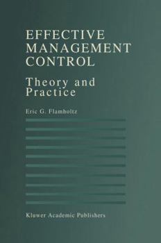 Hardcover Effective Management Control: Theory and Practice Book