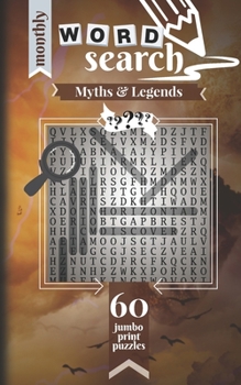Paperback Myths & Legends: 60 Jumbo Print Puzzles [Large Print] Book