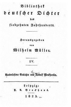 Paperback Bibliothek deutscher dichter des siebzehnten jahrhunderts - IV [German] Book