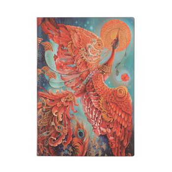 Diary Paperblanks Firebird Birds of Happiness Softcover Flexi MIDI Unlined 176 Pg 100 GSM Book