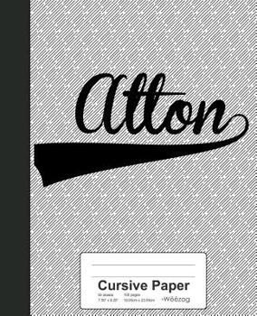 Paperback Cursive Paper: ALTON Notebook Book