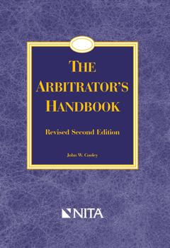 Paperback Arbitrator's Handbook: Revised Book