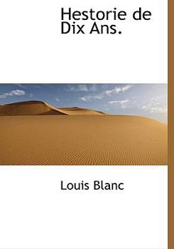 Hardcover Hestorie de Dix ANS. Book