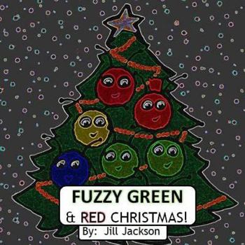 Paperback Fuzzy Green & Red Christmas Book