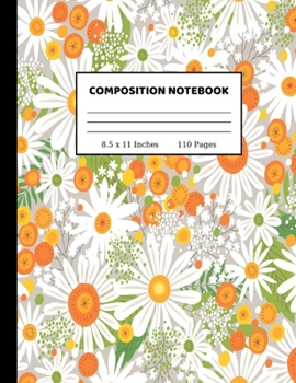 Paperback Composition Notebook: Pretty Wide Ruled Paper Notebook Journal - Wide Blank Lined Workbook for Teens Kids Students Girls for Home School Col Book