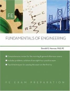 Paperback Fundamentals of Engineering: Fe Exam Preparation Book