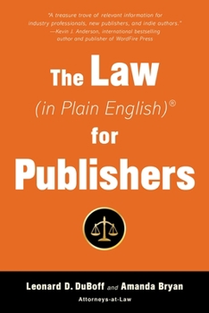 Paperback The Law (in Plain English) for Publishers Book