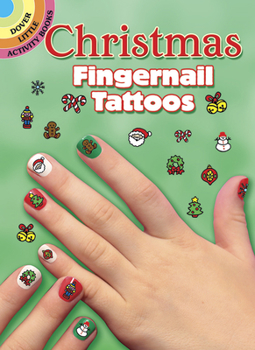 Paperback Christmas Fingernail Tattoos Book