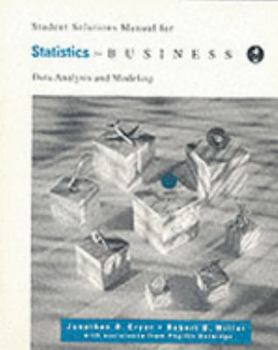 Paperback Student Solutions Manual for Cryer/Miller's Statistics for Business, 2nd Book