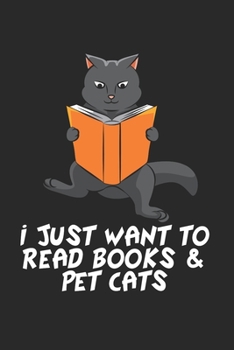 Katze Buch Notizbuch: Katze Lesen Notizbuch f�r B�cher Liebhaber / Notizheft / Notizblock A5 (6x9in) Dotted Notebook / Punkteraster / 120 gepunktete Seiten