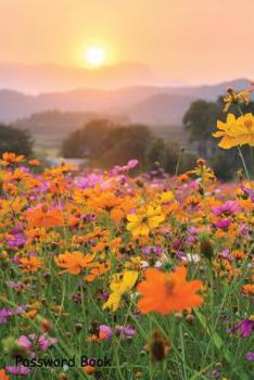 Paperback Password Book: Include Alphabetical Index with Sunset Mountain Cosmos Blooming Book