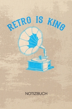NOTIZBUCH A5 Dotted: Nostalgie Liebhaber Notizheft GEPUNKTET 120 Seiten - Steampunk Notizblock Grammophon Skizzenbuch - Vintage Geschenk f�r Retro Liebhaber Vintage Liebhaber 90er Kind