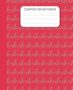 Paperback Composition Notebook: Valentines Notebook, Wide Ruled School Notebook, Homes School Notebook For Kids, Students, Teens, 7.5 x 9.25 inches Book