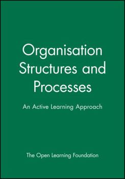 Paperback Organisation Structures and Processes: An Active Learning Approach Book