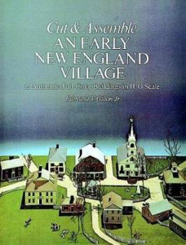 Paperback Cut & Assemble an Early New England Village Book