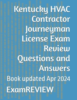 Paperback Kentucky HVAC Contractor Journeyman License Exam Review Questions and Answers Book