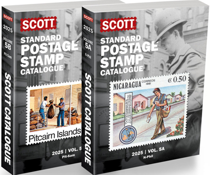 Paperback 2025 Scott Stamp Postage Catalogue Volume 5: Cover Countries N-Sam (2 Copy Set): Scott Stamp Postage Catalogue Volume 5: Countries N-Sam Book