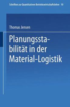 Paperback Planungsstabilität in Der Material-Logistik [German] Book
