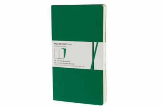 Diary Moleskine Volant Notebook (Set of 2), Large, Plain, Emerald Green, Oxide Green, Soft Cover (5 x 8.25) Book