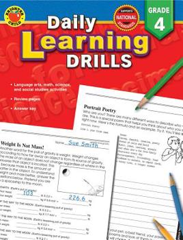 Paperback Daily Learning Drills, Grade 4 Book