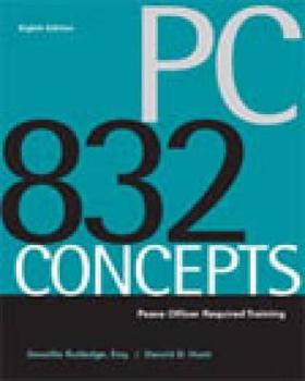 Paperback PC 832 Concepts: Peace Officer Required Training Book