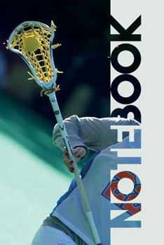 Paperback Notebook: Lacrosse Stick Colorful Composition Book for Women's Coach Book
