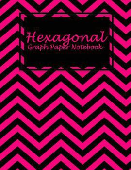 Paperback Hexagonal Graph Paper Notebook: Pink and Black Book, 1/4 inch Hexagons Graph Paper Notebooks Large Print 8.5" x 11" Game Boards Paper, Math Activities [Large Print] Book