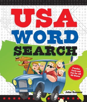 Spiral-bound USA Word Search: Puzzles, Facts, and Fun for 50 States Book