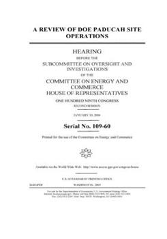 Paperback A review of DOE Paducah site operations Book