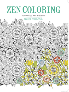 Paperback Zen Coloring - Floral Collection Book