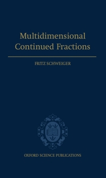 Hardcover Multidimensional Continued Fractions Book