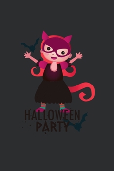 Halloween Party: Blank Lined Halloween Gift Notebook, 6 x 9, 120 White Color Pages, Matte Finish Cover