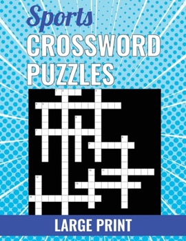Paperback Sports Crossword Puzzles - Large Print Book