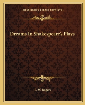 Paperback Dreams In Shakespeare's Plays Book