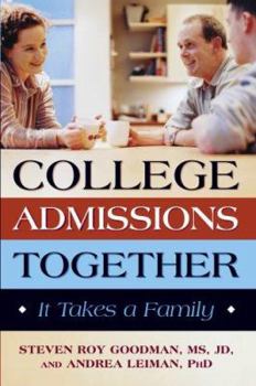 Paperback College Admissions Together: It Takes a Family Book