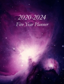 2020 – 2024 Five Year Planner: Orion Nebula Cover – Includes Major U.S. Holidays and Sporting Events