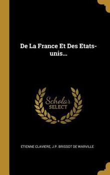 Hardcover De La France Et Des Etats-unis... [French] Book