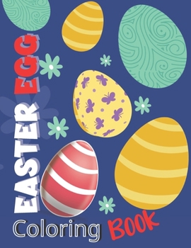 Paperback Easter Egg Coloring Book: Activity Book for Adult and Teens! Collection of 50 Unique Easter Egg Design, Time for Easter Gift Book