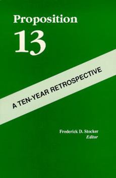 Paperback Proposition 13: A Ten-Year Retrospective Book