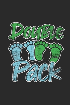 Paperback Double Pack: Twins Notebook, Graph Paper (6" x 9" - 120 pages) Family Themed Notebook for Daily Journal, Diary, and Gift Book