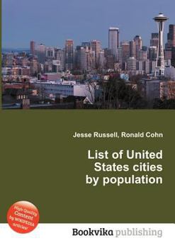 Paperback List of United States Cities by Population Book