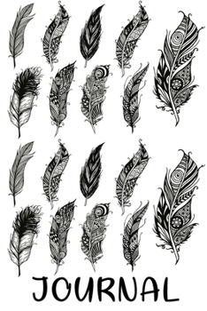 Journal: A Feather Lined Journal for Kids Students Boho chic notebook