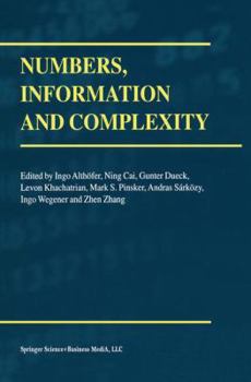 Paperback Numbers, Information and Complexity Book