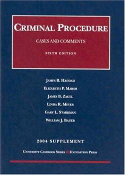 Paperback 2004 Supplement to Criminal Procedure Book